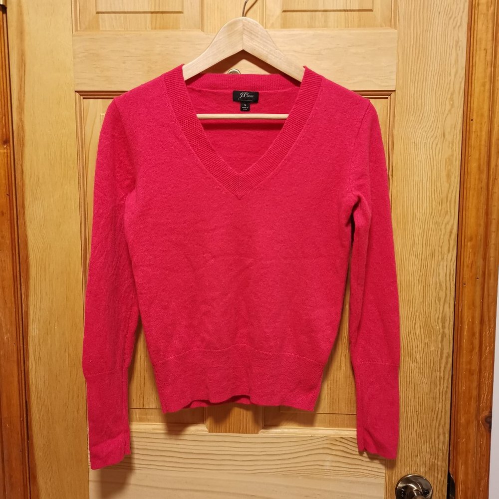 J.Crew 100% Cashmere V-neck Sweater